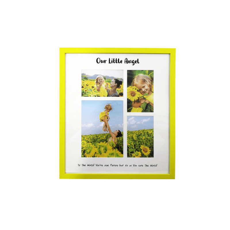 Opening Yellow Collage Frame – ‘LITTLE ANGEL…’