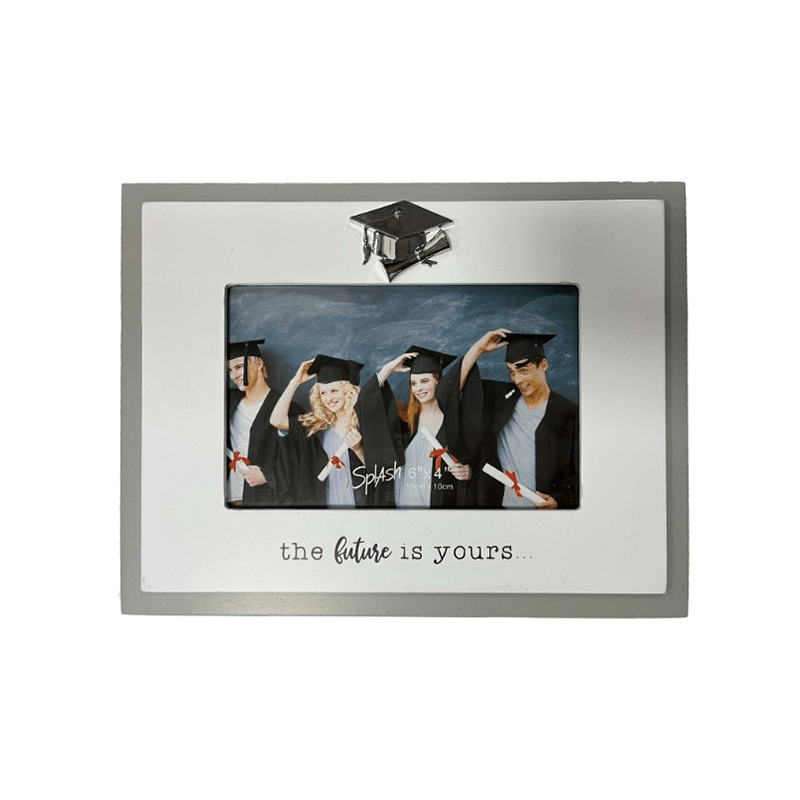 4×6 Grey/White Frame/Graduation Hat – ‘FUTURE’