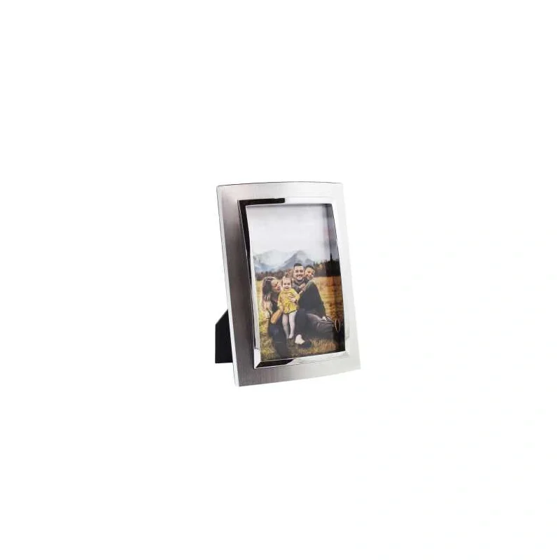 4x6" BRUSHED SILVER ALUMINUM FRAME