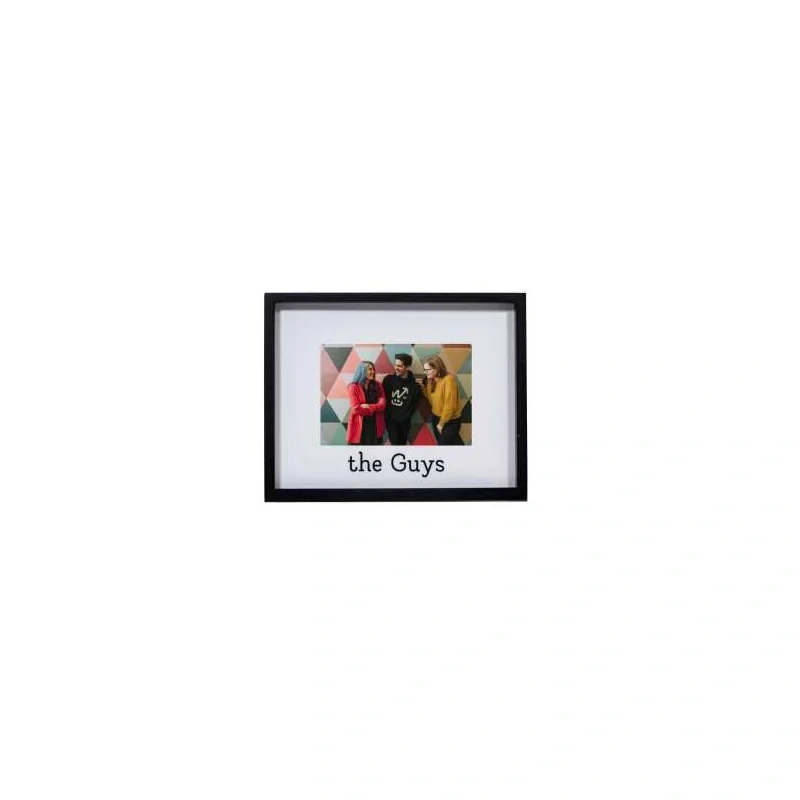 6x4" THE GUYS BLACK PHOTO FRAME