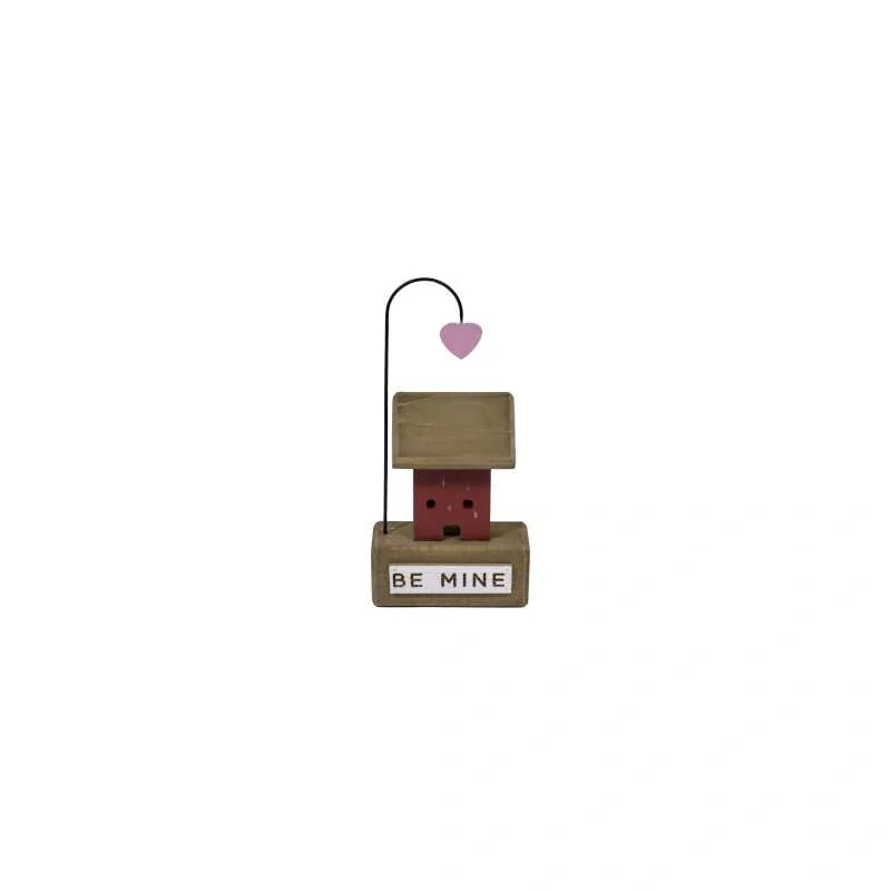 MDF HOUSE TABLE TOP DÉCOR WITH HANGING HEART- 'BE MINE'