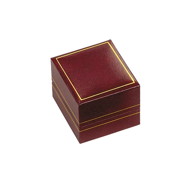 Plastic Burgundy Jewelry Box