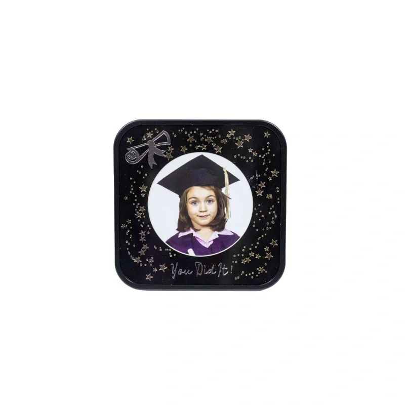 4" METAL BLACK "YOU DID IT" GRAD FRAME