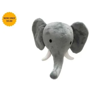 PLUSH GRY. ELEPHANT WALL DECOR