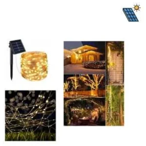 SOLAR STRING YW LED LIGHT W/ STAKE