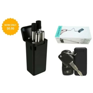 BLK COLLAPSIBLE REUSABLE S/S STRAW