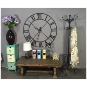 LRG. DSTRSS'D IRON FRM. CLOCK