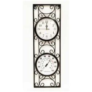 MTL FILIGREE CLOCK &THERMOMTER