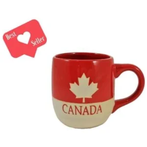 18OZ CER. MUG-MAPLE LEAF/CANADA