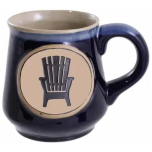 16OZ CER BLU MUG-ADIRONDACK CHAIR