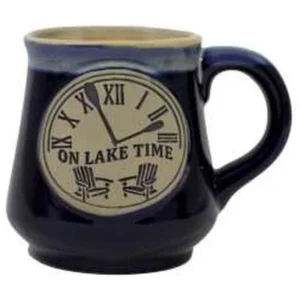 16OZ BLUE MUG - ON LAKE TIME