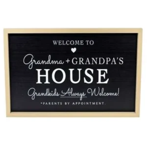 MDF "WELCOME" GRANDPARENTS W'ART
