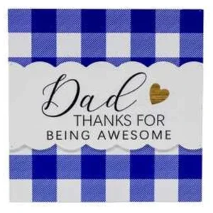 MDF "DAD THANKS" TABLE DECOR