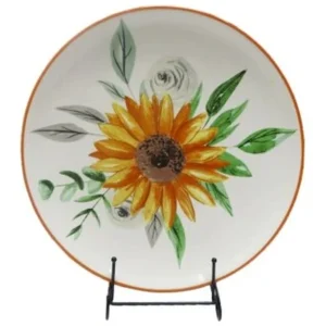 CER. DINNER PLATE-S'FLWR./28 CM