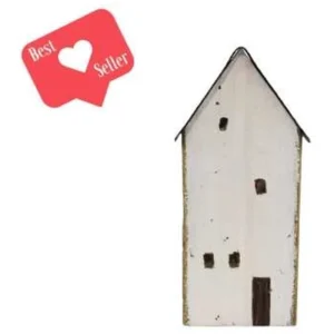 RUSTIC WH. HSE.-BRN. ROOF/4 WINDOWS