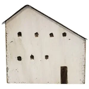 RUSTIC WH. HSE.-BRN. ROOF/7 WINDOWS