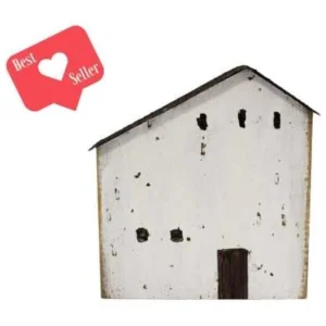 RUSTIC WH. HSE.-BRN. ROOF/5 WINDOWS