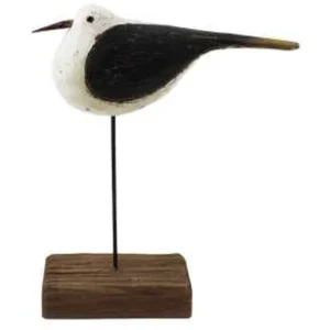 WOOD LRG BIRD ON STAND TABLE DECOR