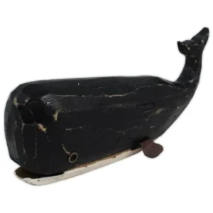 BLK. WD. SPERM WHALE FIG.-TAIL UP