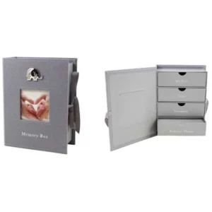 4X4 GRY LINEN KEEPSAKE BX-ELEPHANT