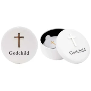 RND CROSS "GODCHILD" KEEPSAKE BOX