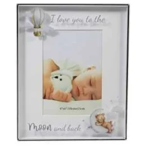 4X6" LOVE YOU MOON & BACK PHTO FRME