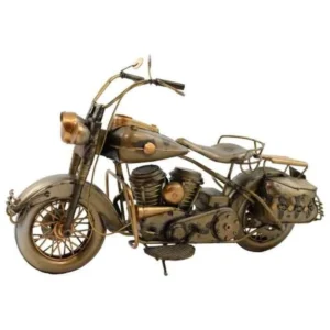 METAL ANTIQUE GOLD MOTORCYCLE
