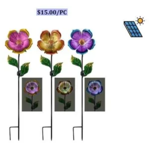 3PC OPTIC FIBER SLR FLOWER STAKE