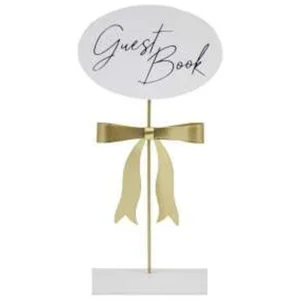 MDF TABLE TOP W/ GOLD RIBBON