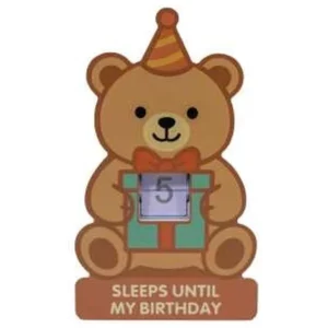 TEDDY BEAR BIRTHDAY COUNTDOWN DECOR