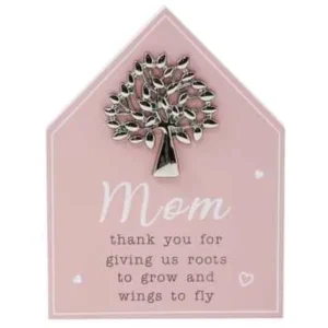 MDF PNK TBL TPR W/SLV TREE-MOM