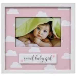 6"x4" MDF SPARKLE PINK ART FRM