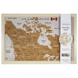 5539SML.FRAM'D CORK CANADA MAP/PIN