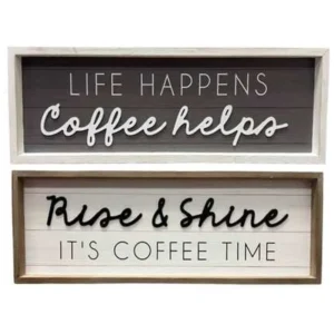 2PC. WD. W'SIGN-COFFEE/RISE&SHINE
