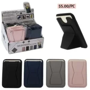 16PC. PU PHONE STAND W/ CARD HLDR.