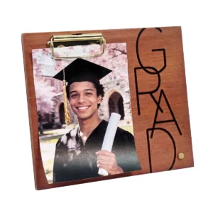 MDF BROWN GRAD FRAME WITH CLIP BOARD FOR PHOTO