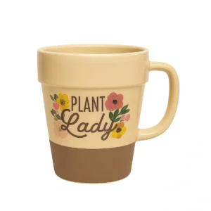 12Oz Ceramic Yellow Plant Lady Mug