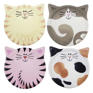 Ceramic/Cork Cat Coasters