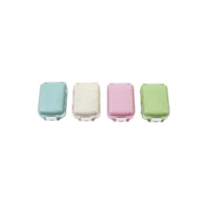 Mini Pill Box-- 4 Colours (Pink/ Green/ Beige/ Blue)