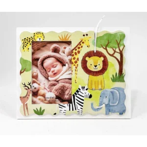 Green Animal Photo Frame With Magnet And Bookmark