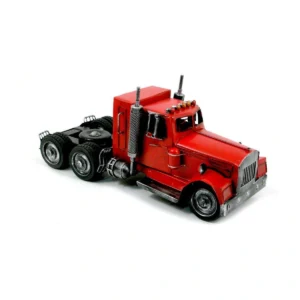 Large Red Metal Semi-Tractor