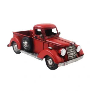 Metal Red Pickup Truck With Light Up Headlights- 2X Aaa Batteries Required