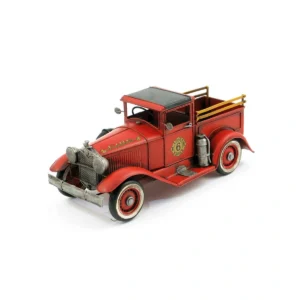 Metal Red Fire Engine