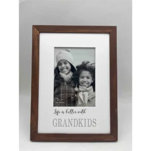 Photo Frame With Laser Words Cutout- Grandkids