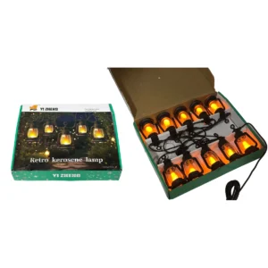 Led Retro Flame String Lamps- 4.5M Long- Indiv. Lamp