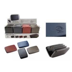 Pu Credit Card Holder- Grey, Black, Red, Navy